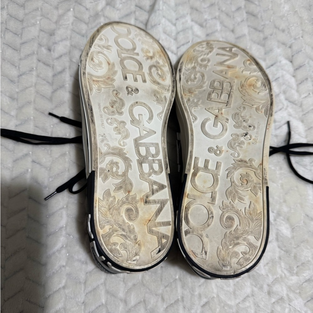 Dolce & Gabbana Black and Silver Sneakers - Picture 13 of 15